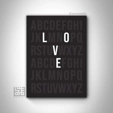 Dekorasi Dinding Love Alphabetikal Hiasan Rumah Interior Kamar