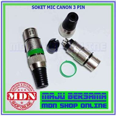 Soket Mic Canon 3 Pin