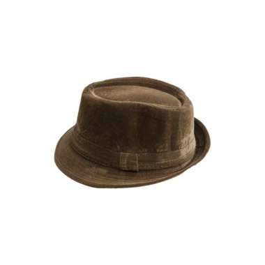 Topi fedora cowboy hat fedora corduroy coklat houseofcuff One Size