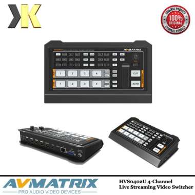 AVMATRIX HVS0402U 4-Channel Live Streaming Video Switcher Original