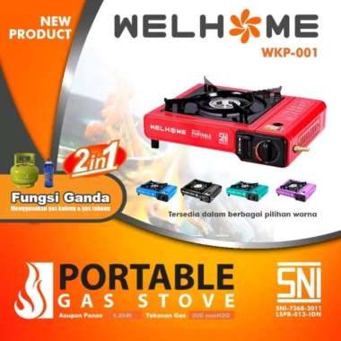 Kompor portable 2 in 1 Welhome WKP 001