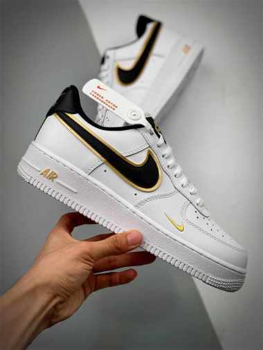 nike airforce with gold
