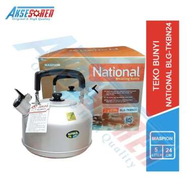 Teko Bunyi National Maspion / Whistling Kettle / Ceret Panci Siul Memasak Air  20cm, 22cm, 24cm / Te
