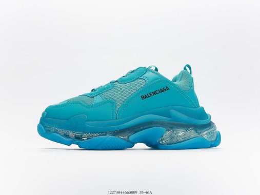 BALENCIAGA TRIPLE S NAVY/GREY 533878 W09O8 4171 - Scarpe - BALENCIAGA