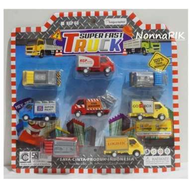 Mainan paket mobil Truck mini cute - Super Fast Truck - KGP 60