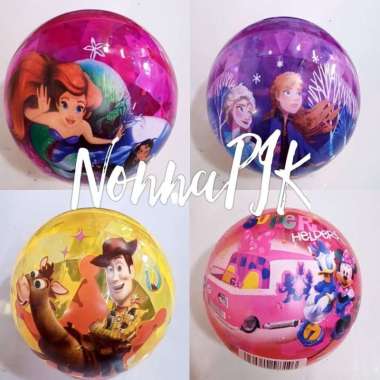 Original Disney Light Up Ball 14cm - MAINAN ANAK BOLA NYALA