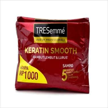 Promo Harga TRESEMME Shampoo Keratin Smooth per 12 sachet 9 ml - Blibli