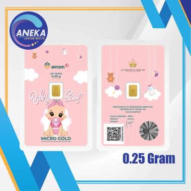 LOGAM MULIA MICRO GOLD ANTAM HARTADINATA 0.25 GRAM BABY GIRL 1