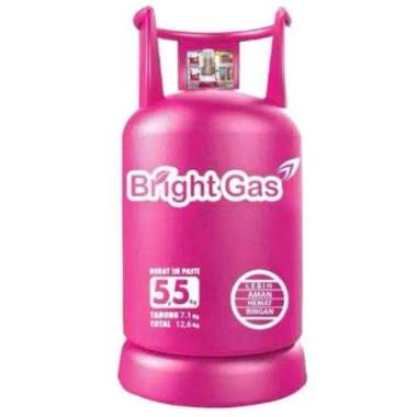 TABUNG GAS 5KG BRIGHT GAS PINK +ISI