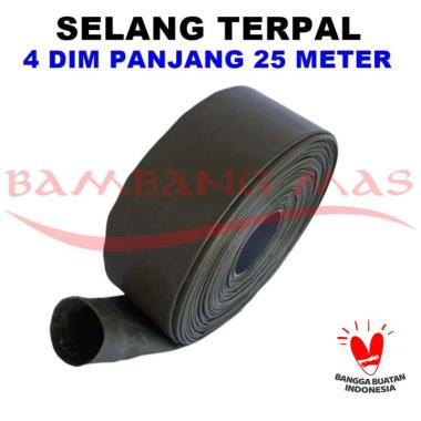 Selang Drip Irigasi Terpal Orchid Semi Karet 4 Dim Panjang 25 Meter
