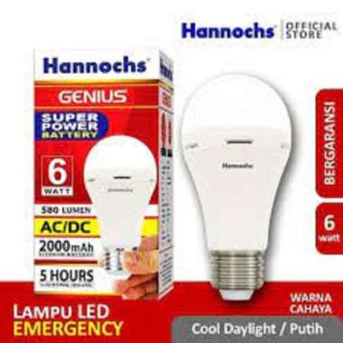 Hannochs Genius 6 Watt Lampu Emergency