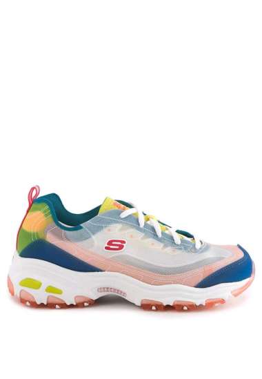 pink and green skechers
