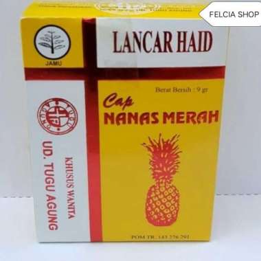 Jamu nanas merah lancar haid asli - sachet