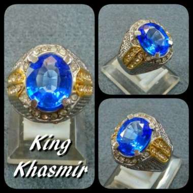CINCIN BATU AKIK PERMATA KING KHASMIR MEWAH BUKAN KING SAFIR RING 8