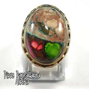 CINCIN BATU AKIK NATURAL PIRUS PYRUS PANCAWARNA AFRIKA LANGKA