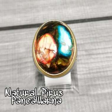 CINCIN BATU AKIK NATURAL PIRUS PYRUS PANCAWARNA AFRIKA LANGKA HIGH QUALITY FULL COLOR Ist 15