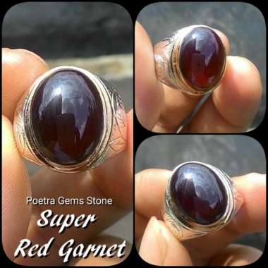 NATURAL RED GARNET SUPER RING 8