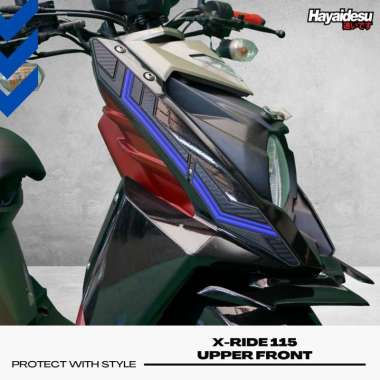 Hayaidesu XRIDE 115 Body Protector Upper Front Cover BIRU