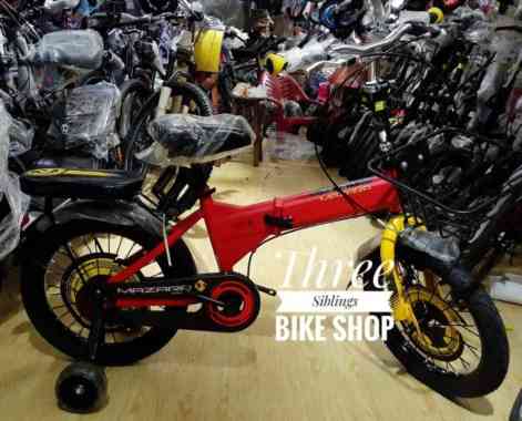 SEPEDA LIPAT ANAK MAZARA MZ-2266 MG 16 INCH WARNA RED YELLOW
