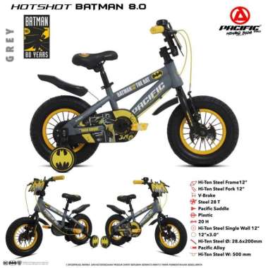 Sepeda Anak BMX 12 Pacific Batman Ban Besar