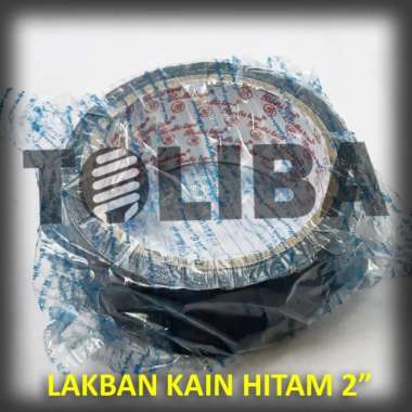 lakban kain hitam 2" inch / perekat buku jilid