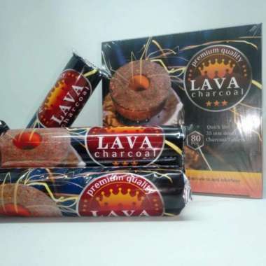 Arang Briket Magic LAVA Arang Bukhur 1 Box isi 8 Roll (total isi 80 butir arang)