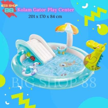 KOLAM RENANG INTEX BUAYA GATOR PLAY CENTER PEROSOTAN PROSOTAN ANAK KOLAM