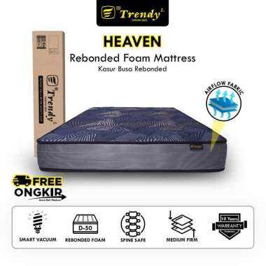 Trendy Heaven 13 dan 18 cm - Kasur Busa Rebonded D50 (GRADE A) / Matras Dalam Box Tebal 13 cm 180 x