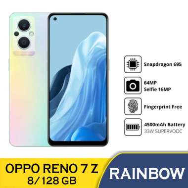 OPPO RENO 7 Z 5G 8/128 GB SMARTPHONE GARANSI RESMI Pelangi