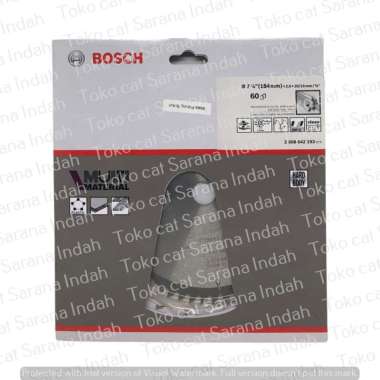 BOSCH CIRCULAR SAW MULTI MATERIAL 7 1/4 INCH 60T MATA CIRUCULAR ALUMUNIUM MATA CIRCULAR SAW BOSCH