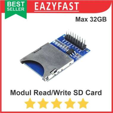 SD Card Reader Writer Module for Arduino Modul baca tulis log memory