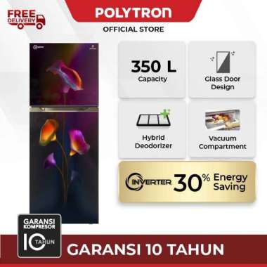 Kulkas POLYTRON New Belleza Big Liter 2 pintu PRM 495MTR
