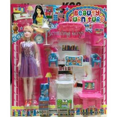 Mainan Beauty Furniture Set Barbie / Mainan Barbie Set Furniture WJS 044