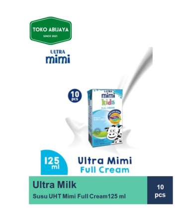 Promo Harga Ultra Mimi Susu UHT Full Cream 125 ml - Blibli