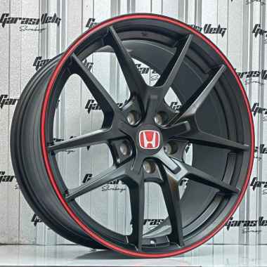 REP VELG BBS TYPE-R RING 18 FBLK RED VELG MURAH GARASI VELG SURABAYA
