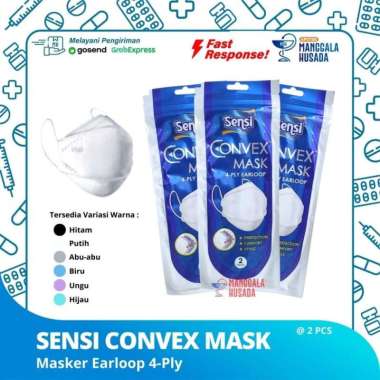 MASKER SENSI CONVEX MASK 4-PLY EARLOOP