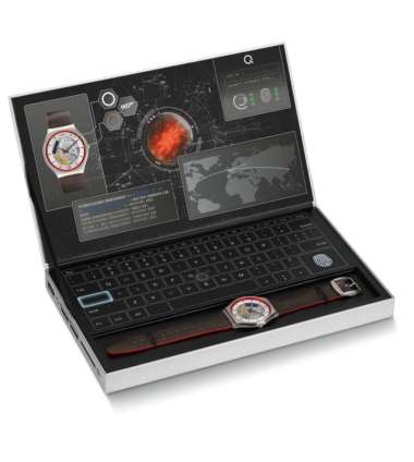 Swatch SS07Z102 2Q Watch James Bond Original & Garansi