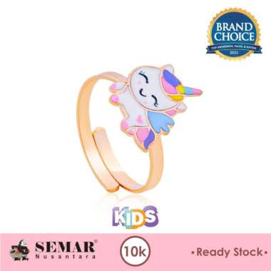 Cincin Emas Anak Baby Colour Little Unicorn Gold 10K Semar Nusantara