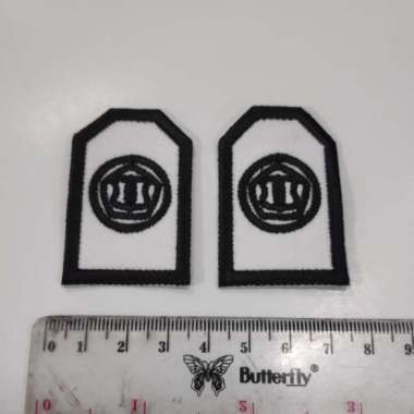 Bedge bordiran Monogram Satpam Baru | Bet bordiran monogram satpam PDL