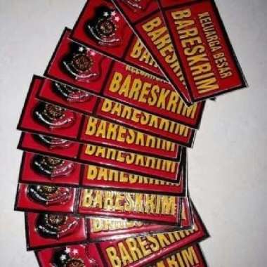 Stiker|Stiker Plat Bareskrim|Stiker Plat Reskrim|Stiker Plat Motor