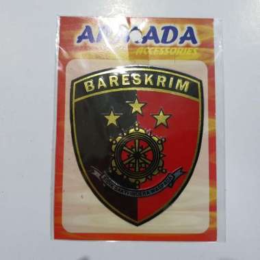Stiker Kilap kaca BARESKRIM BARU | Stiker motor | Stiker Mobil RESERSE