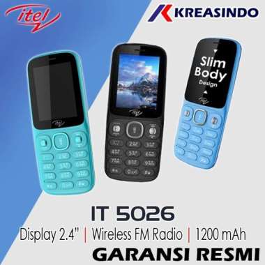 ITEL 5026 IT5026 HP Murah Feature phone Garansi Resmi Blue