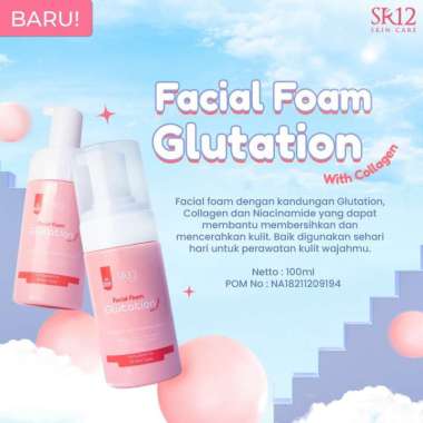 SR12 FACIAL FOAM GLUTATION Untuk meremajakan kulit