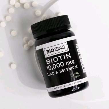 BIOZINC BIOTIN 10000mcg ORIGINAL 1 MINGGU RAMBUT TUMBUH DAN SEHAT