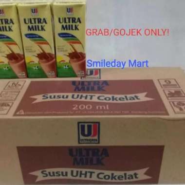 Ultra Milk 200ml Coklat | Susu Ultra Coklat 200 ml 1Dus 24Pcs