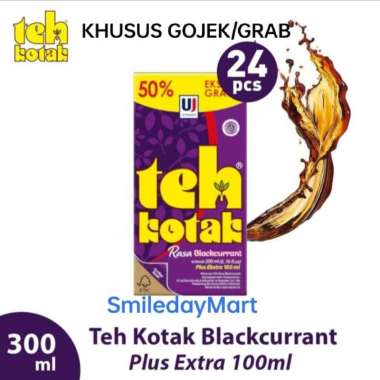 Teh Kotak Ultra Rasa Blackcurrant 300ml | Teh Kotak 300 ml Rasa Anggur