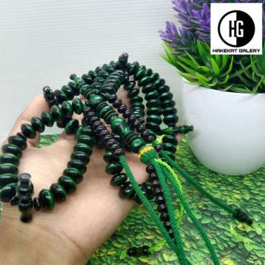 tasbih tijani akar bahar hijau full E128