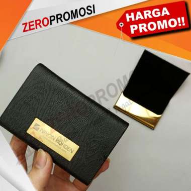 Souvenir Kotak Tempat Kartu Nama - Stainless KN-03 Custom Logo