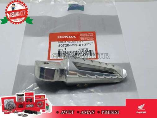 FOOTSTEP PIJAKAN BELAKANG NEW VARIO 150 LED 125 LED KANAN ASLI AHM K59