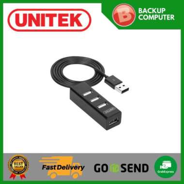 UNITEK USB HUB 2.0 4PORT BLACK 80 CABLE Y2140